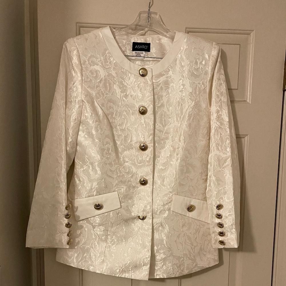 New Formal Women’s Jacquard Skirt Suit Sz 12